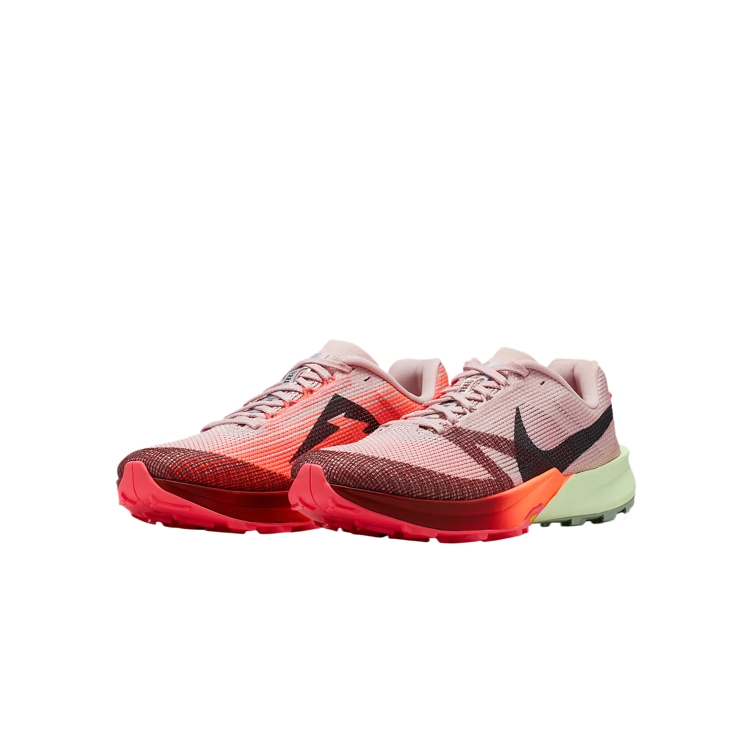 Мужские кроссовки для трейлраннинга Kiger 10 Nike, sandstone серый powder/светло neon желтый/volcanic rock красный/темно бордовый красный — фото 4