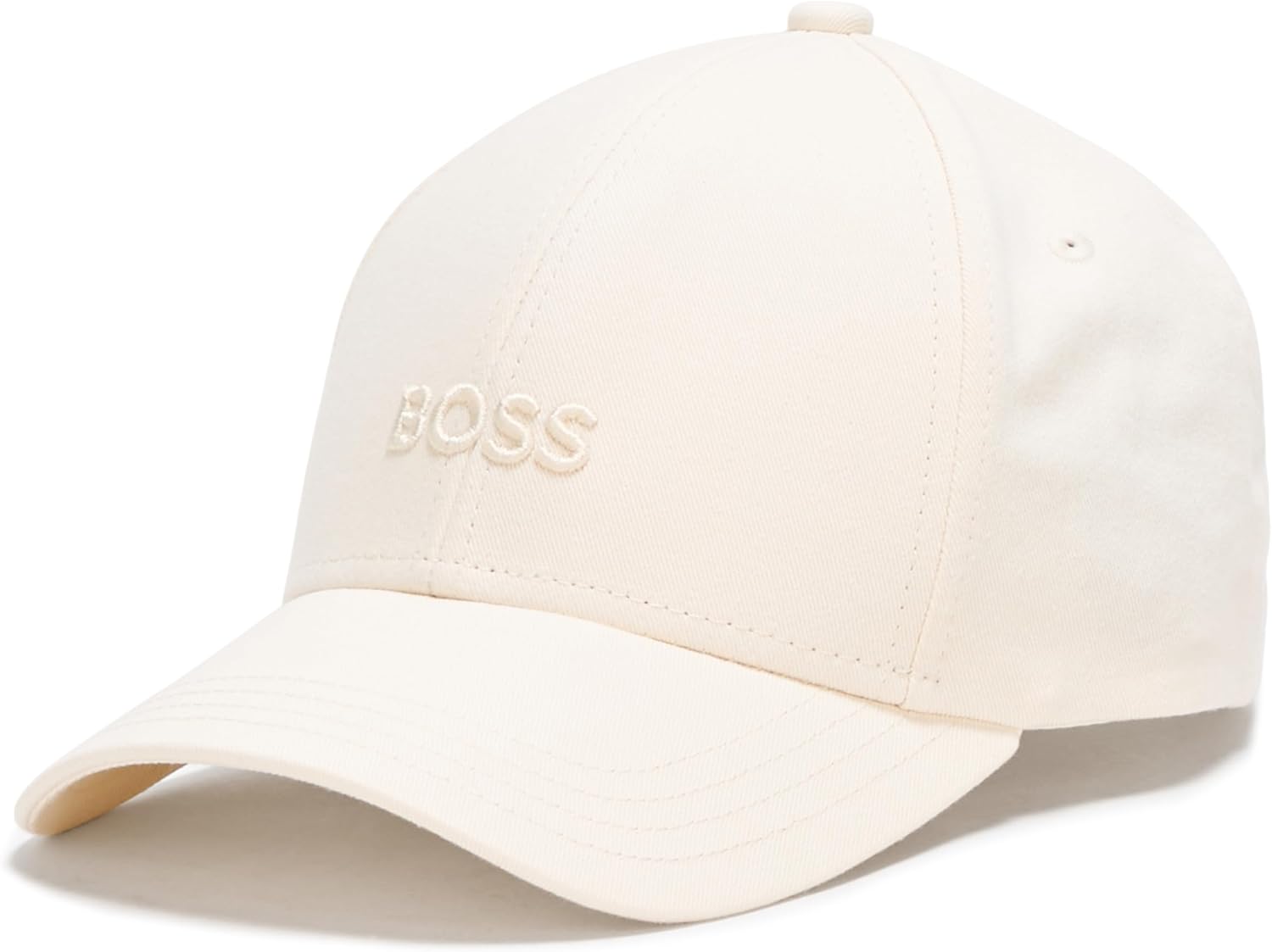 

BOSS женская кепка из хлопкового твила с большим логотипом, Deep Ivory