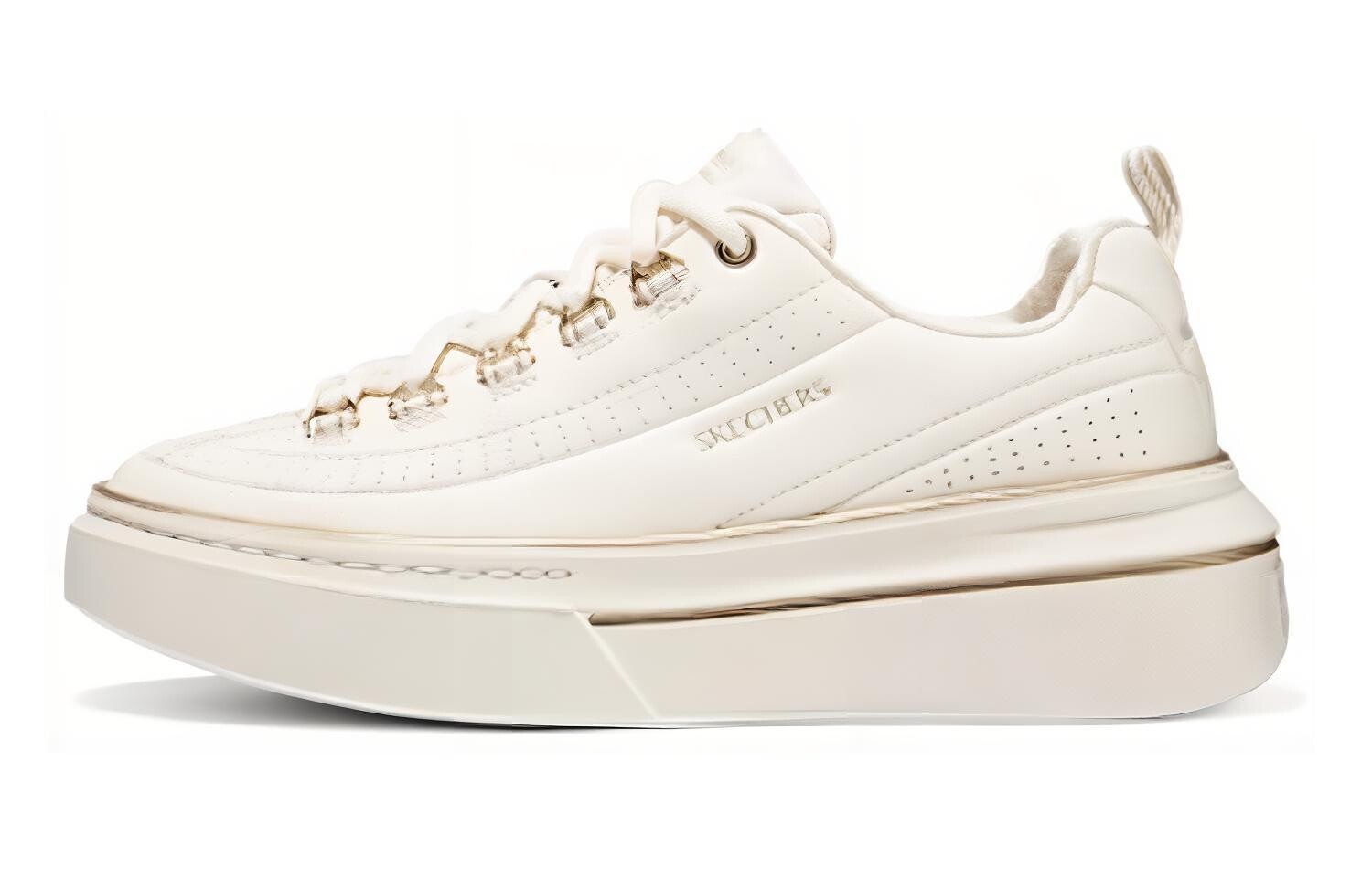 

Кроссовки Skechers Skateboarding Shoes Women's Low-top White/gold, золотой, Желтый, Кроссовки Skechers Skateboarding Shoes Women's Low-top White/gold, золотой