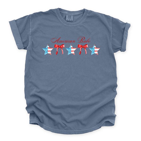 

Футболка American Babe Star Bow Coquette garment dyed Simply Sage Market, Blue Jean, Зеленый, Футболка American Babe Star Bow Coquette garment dyed Simply Sage Market, Blue Jean