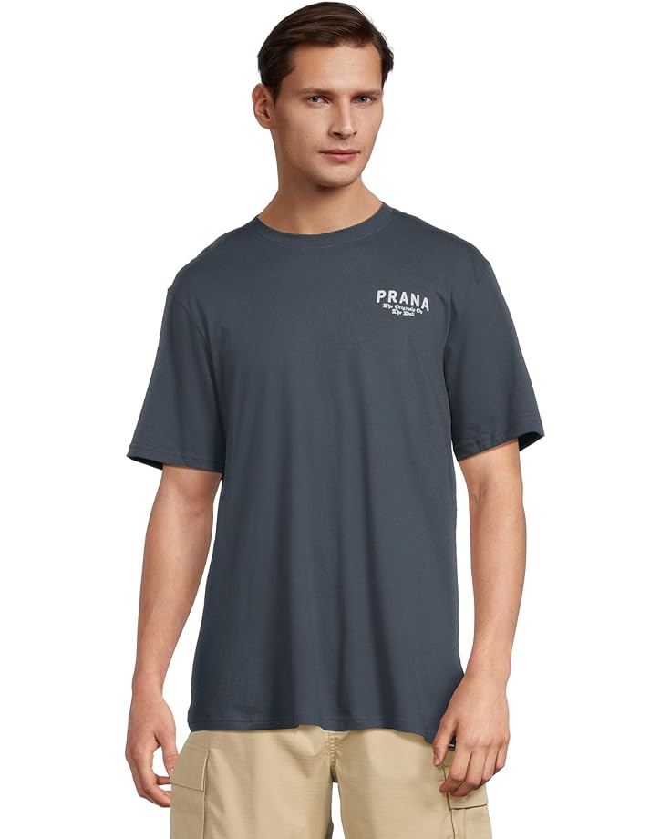 

Футболка Prana Past and Present Short Sleeve Tee, цвет Stormy Night