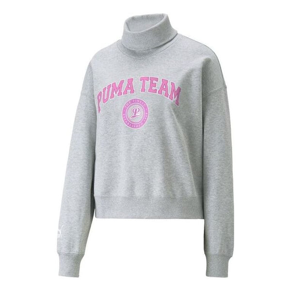 

Свитер team sweatshirt 'grey' Puma, серый