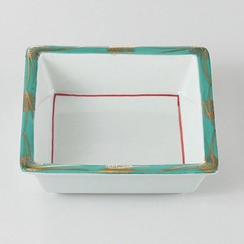 

Квадратная кастрюля Green Gold, 4,5 x 1,4 дюйма (11,5 x 3,5 см), 8,1 унции (230 г), Shokado, Restaurant, Ryokan, японская посуда, ресторан, коммерческое использование