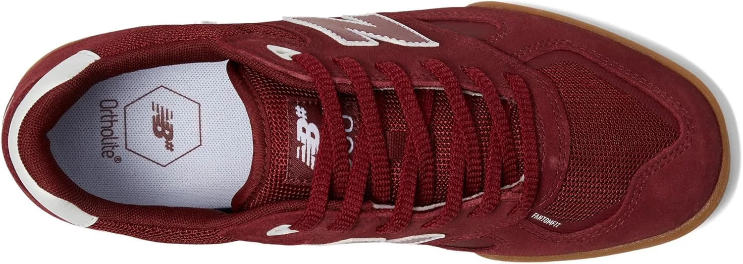 Мужские скейтбордические кроссовки New Balance 600-Knox, бордовый — фото 2