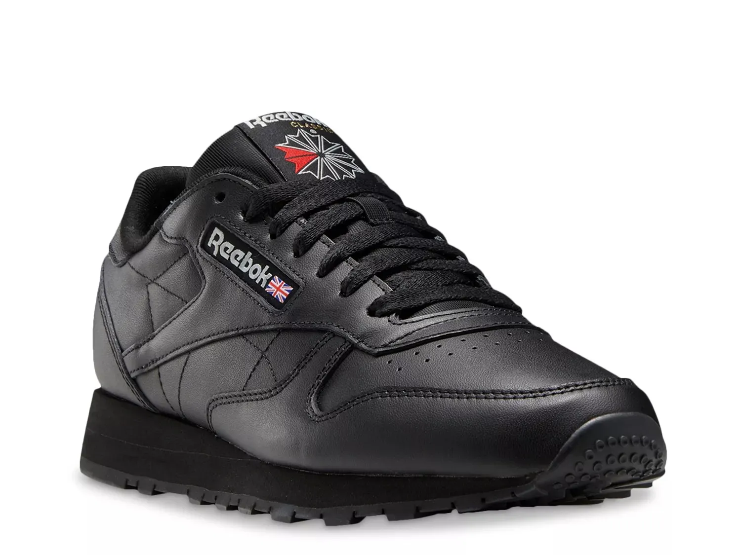 

Кроссовки Reebok Classic Leather — мужские, черные
