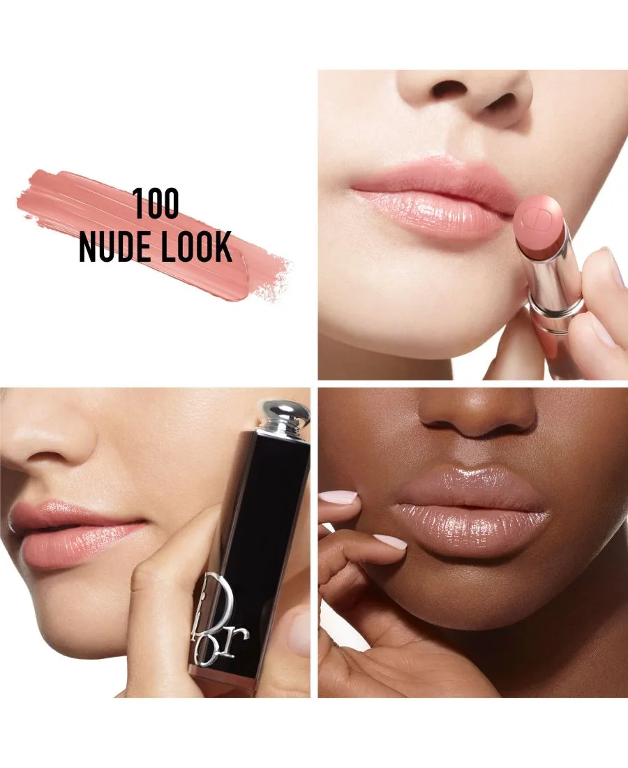 Коллекция многоразовых блестящих помад Addict DIOR, 100 Nude Look (A Nude) — фото 3