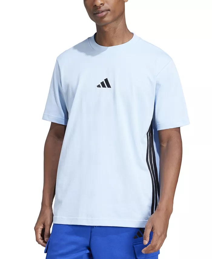

Мужская базовая футболка Essential Three-Stripes из одинарного джерси adidas, синий