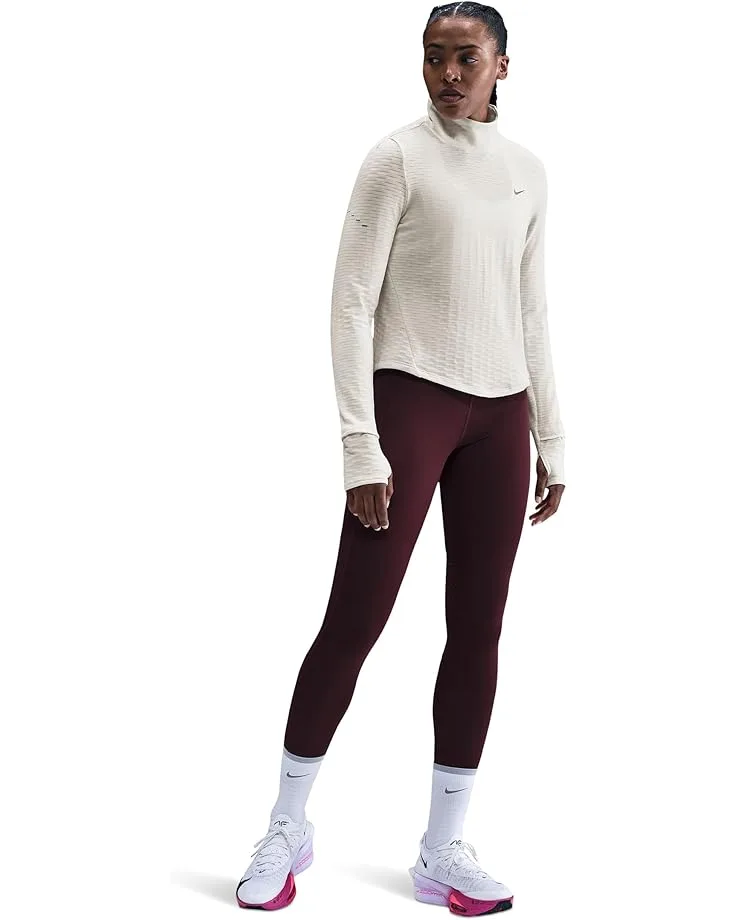 Топ Nike Swift Sphere Thermo-FIT Turtle-Neck Top, Sail/Reflective Silver