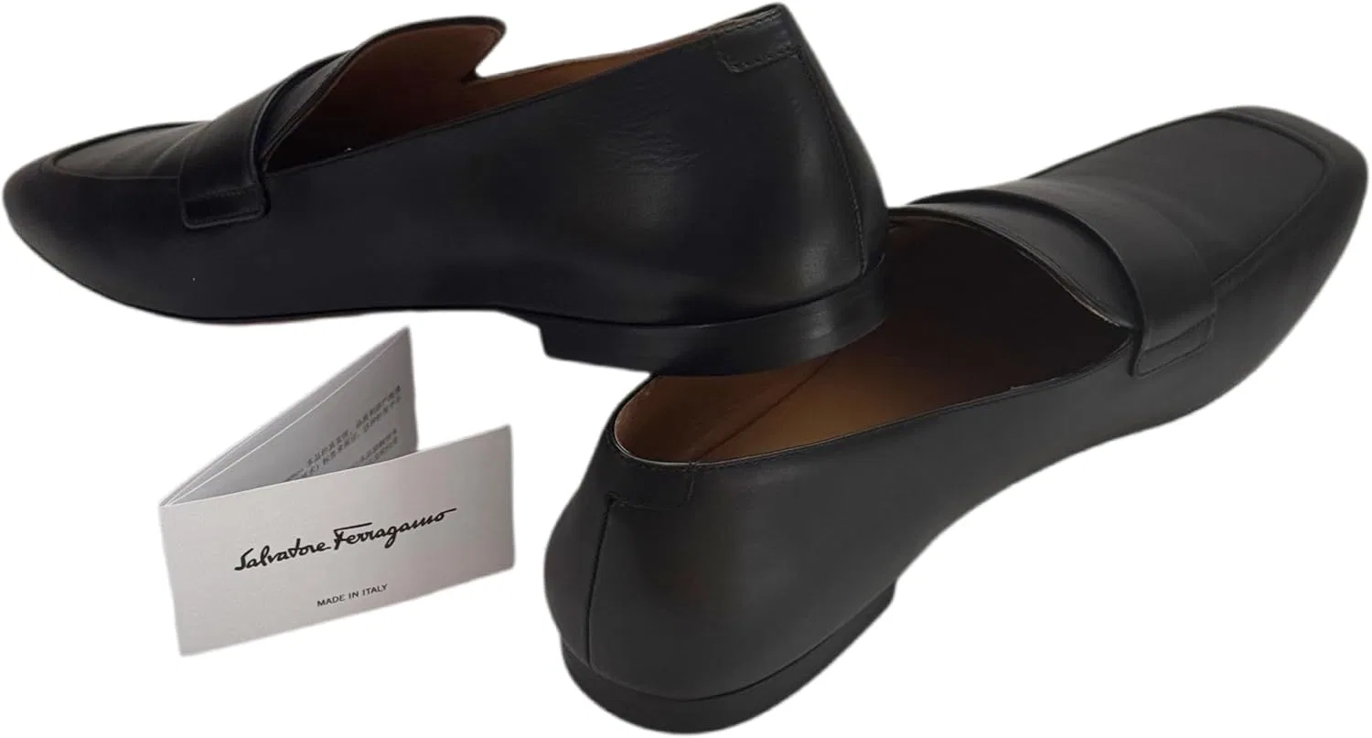 Лоферы с ремешком Ferragamo, черные — фото 4