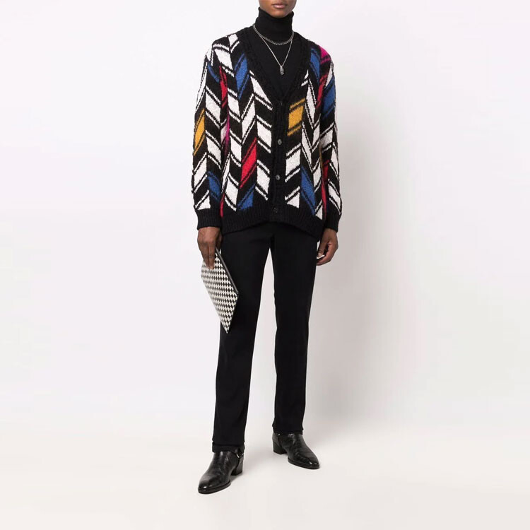 Свитер мужской многоцветный Saint Laurent, цвет Multicolor — фото 3