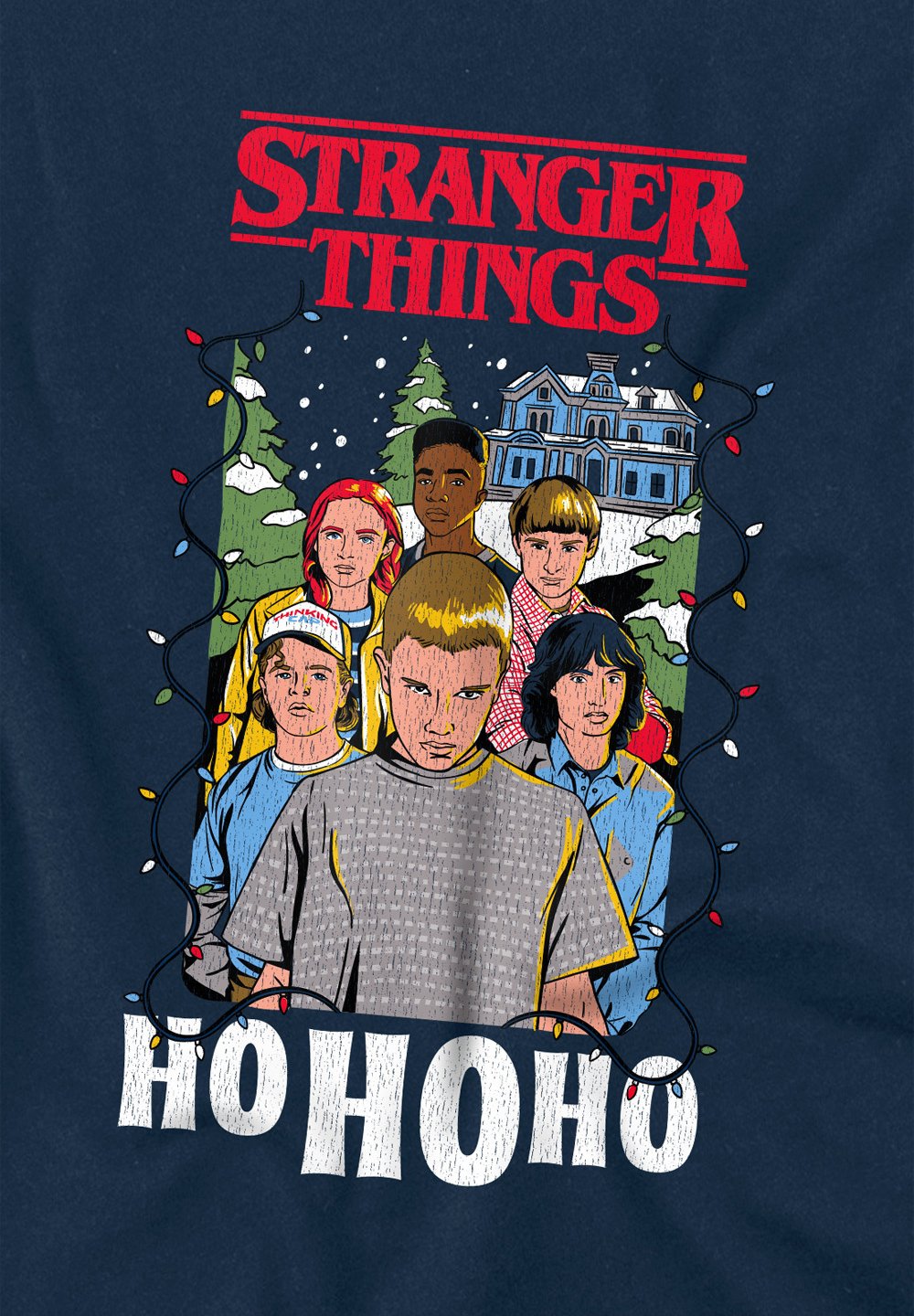 

Футболка с принтом GROUP HO HO HO Cotton Soul, темно-синий