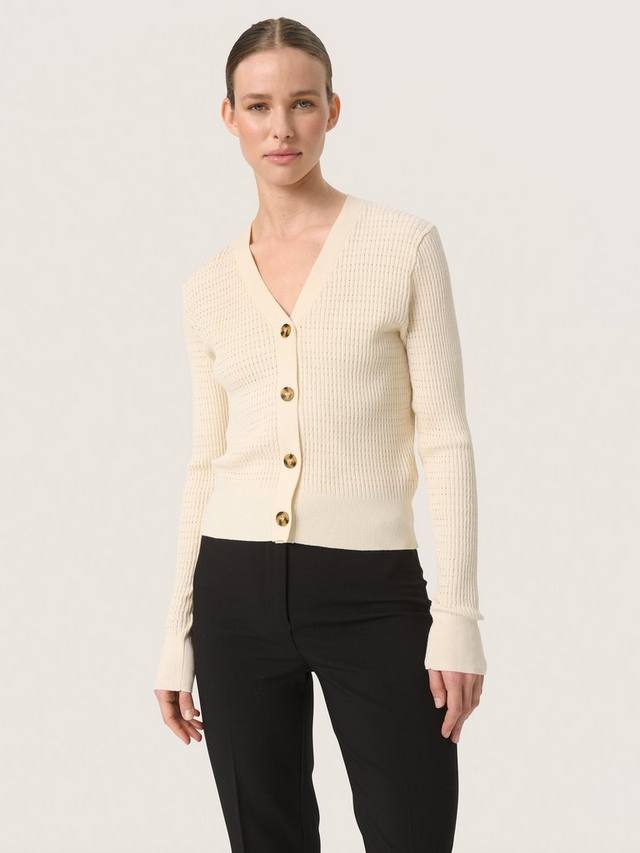 

Кардиган из ребристой ткани лидии Soaked In Luxury, цвет Whisper White