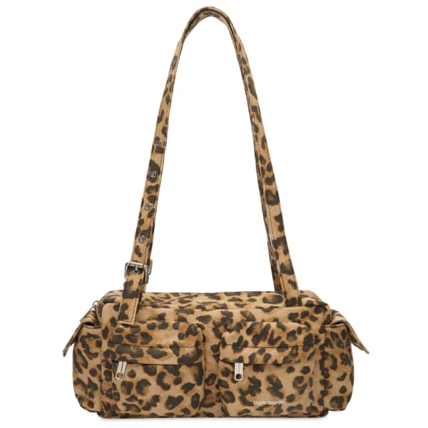 

Сумка через плечо с карманом - средняя Samo Ondoh, Denim Leopard