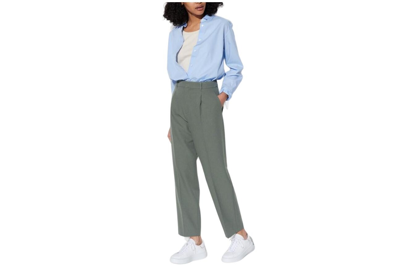 

Брюки UNIQLO Kando с подкладкой, оливковый, Зеленый, Брюки UNIQLO Kando с подкладкой, оливковый