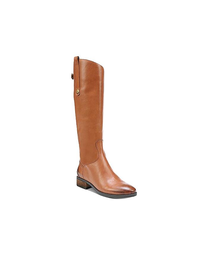 Кожаные сапоги Penny Wide до икры для верховой езды Sam Edelman, коричневый
