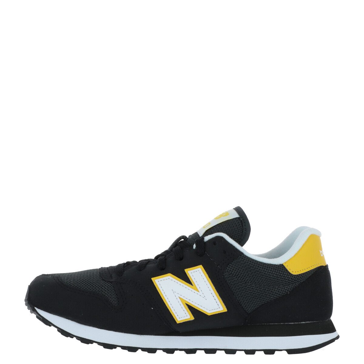 Кроссовки женские New Balance повседневные, черно-желтый — фото 2