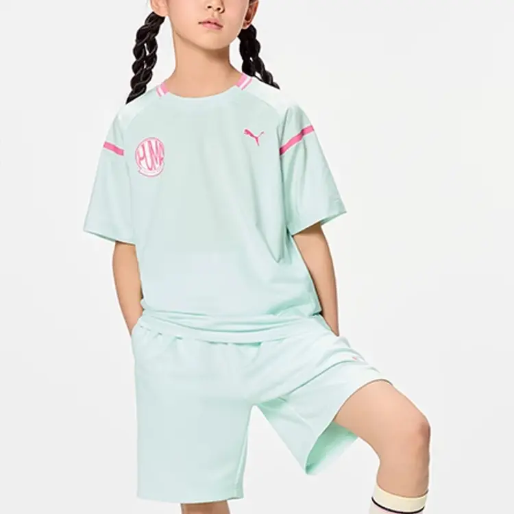 PUMA Повседневная спортивная одежда performance ss25 pink green kids — фото 4