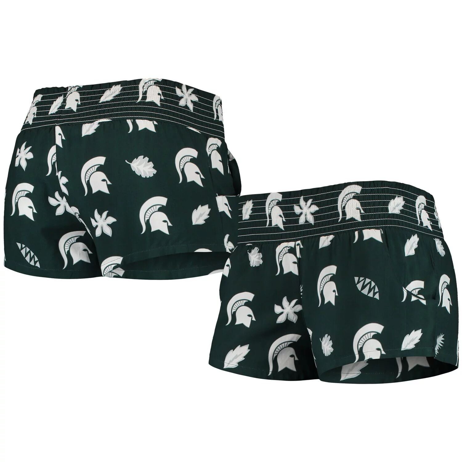

Женские пляжные шорты Wes & Willy Green Michigan State Spartans