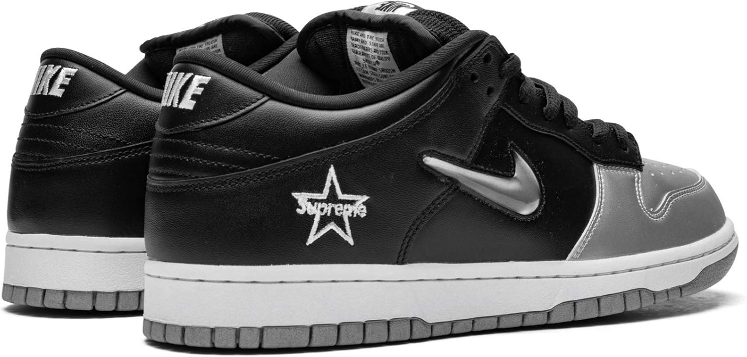 Мужские кроссовки Nike SB Dunk Low OG QS Supreme CK3480, Metallic Silver/Metallic Silver. — фото 3