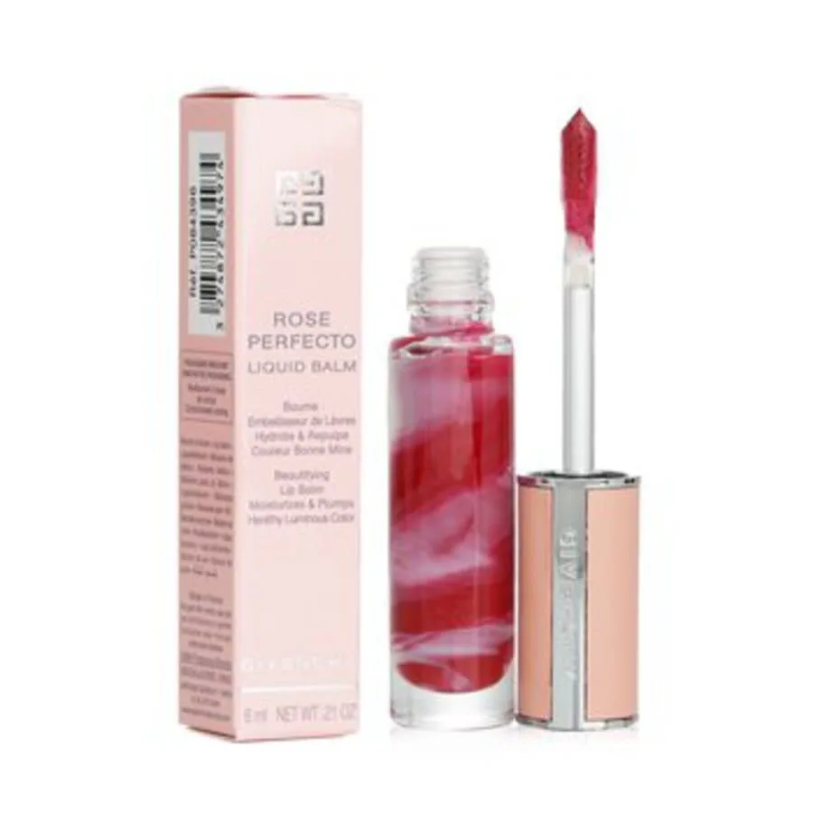 Женский бальзам для губ Givenchy Rose Perfecto, жидкий, 0,21 унции, № 37 Rouge Graine, косметика 3274872434974 — фото 2