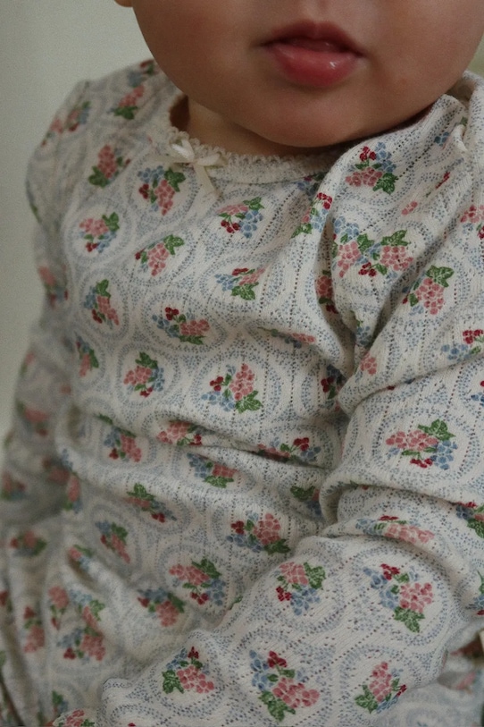 

Детский хлопковый лонгслив с длинным рукавом MINNIE GOTS Konges Sløjd, бежевый