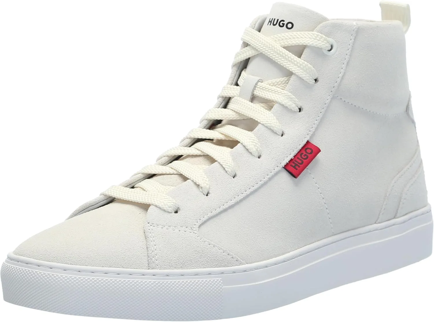 Мужские высокие кроссовки HUGO Essential Cupsole из замши, натуральный
