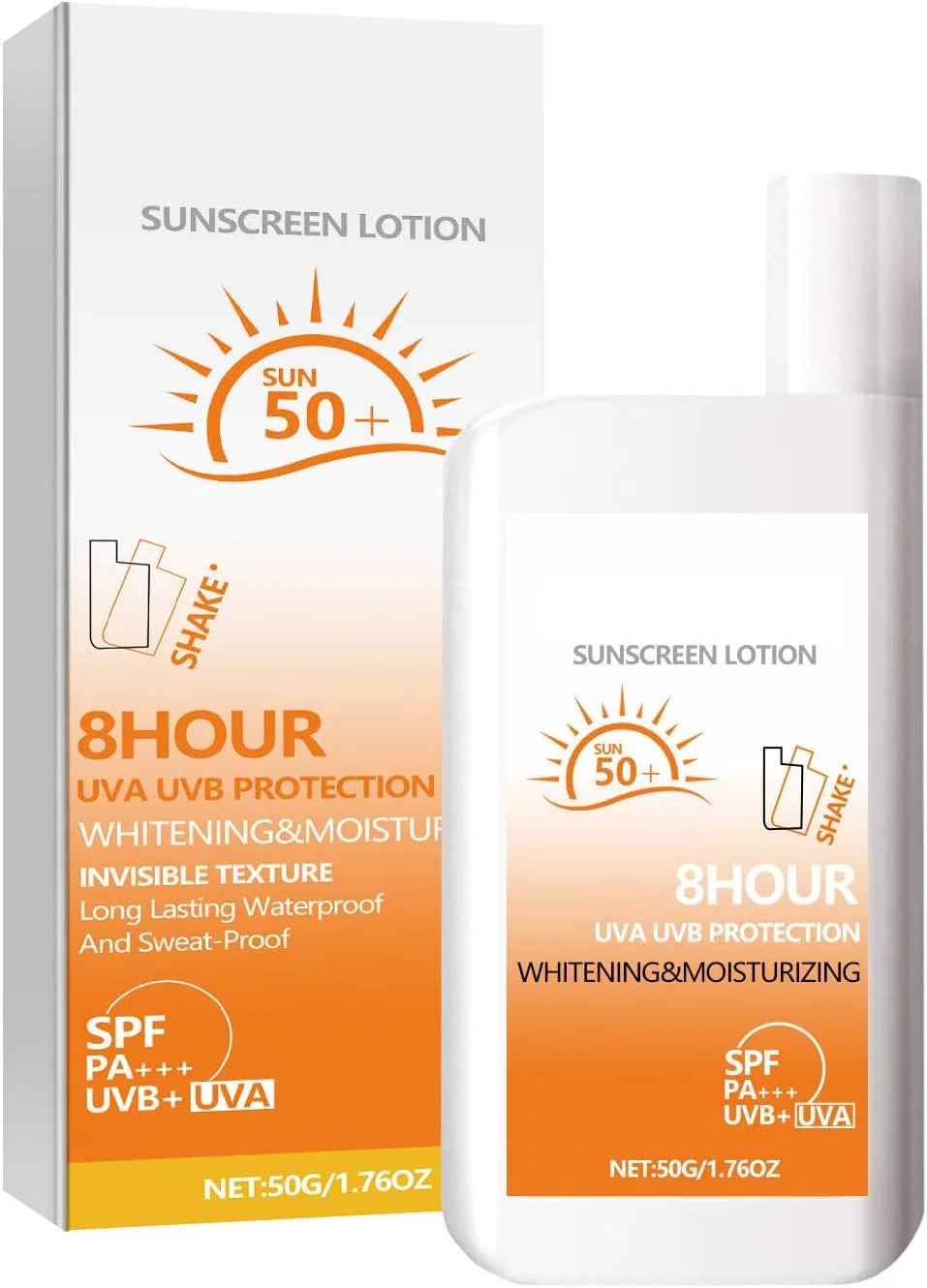 Солнцезащитное молочко Moisturizing Long Lasting Sunscreen Generic 50ml белый