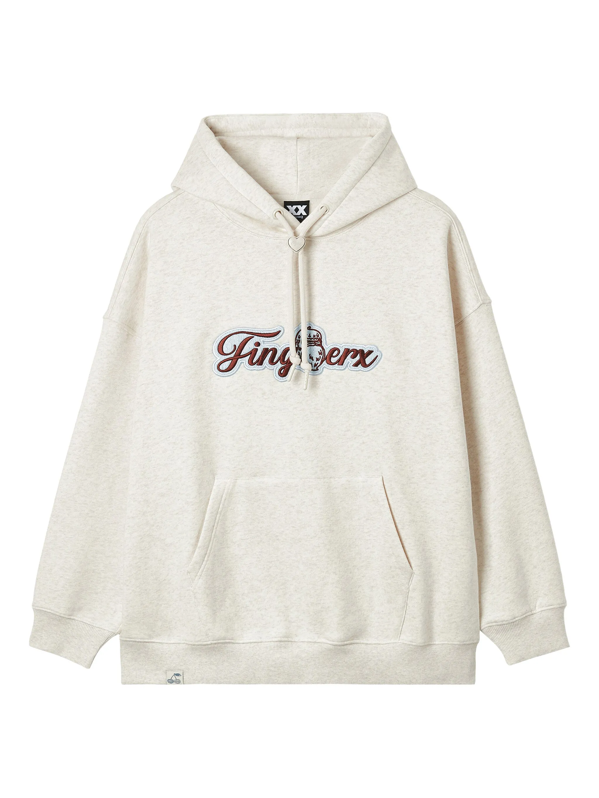 

Толстовка с капюшоном и вышитым логотипом Fingercroxx, нейтральный