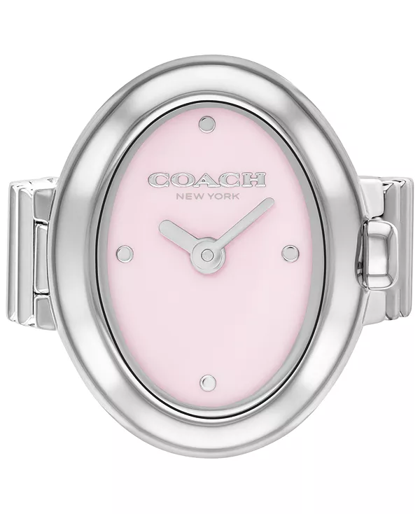 

Женские часы Sammy с кольцом из нержавеющей стали серебристого тона, 18 мм Coach, silver