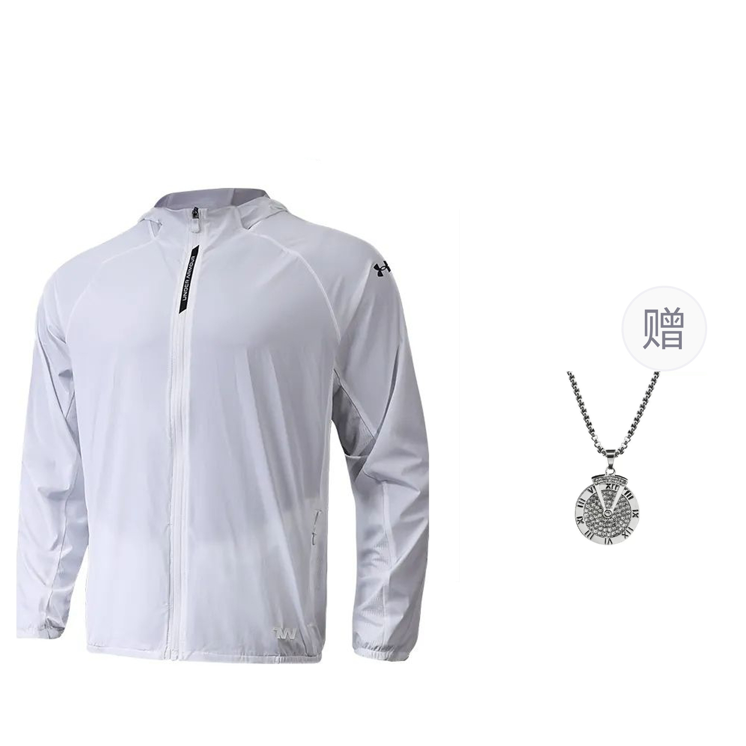 

Under Armour Унисекс куртка белая с ожерельем, White (Comes with Necklace)