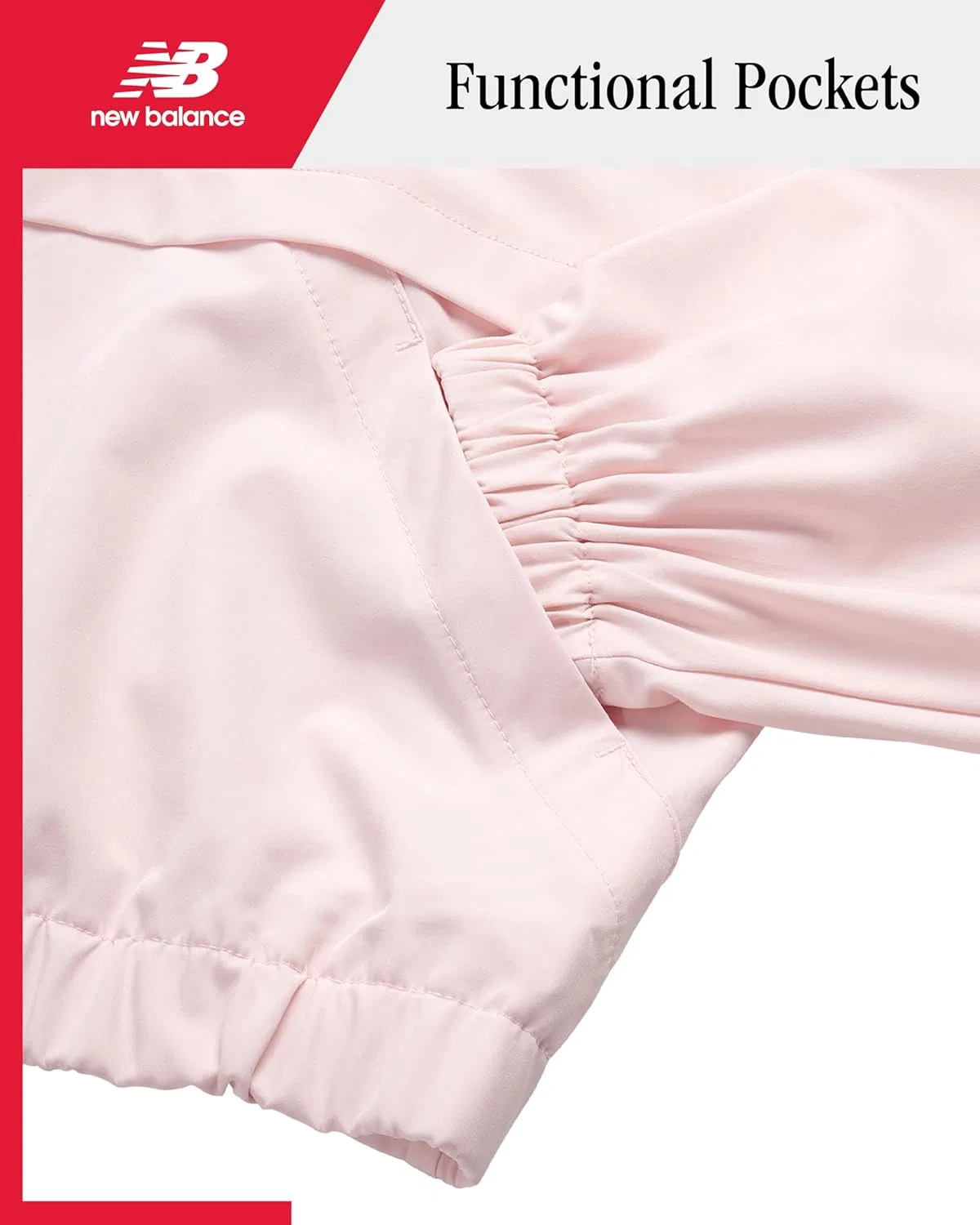 Детский спортивный костюм New Balance, куртка и джоггеры, Light Raspberry, 7-16 — фото 3