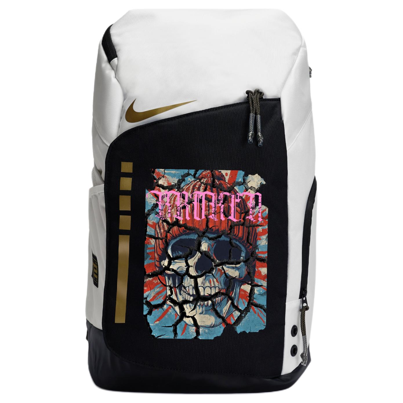 

Nike Тканевый рюкзак унисекс черно-белый, Cracked Skeleton