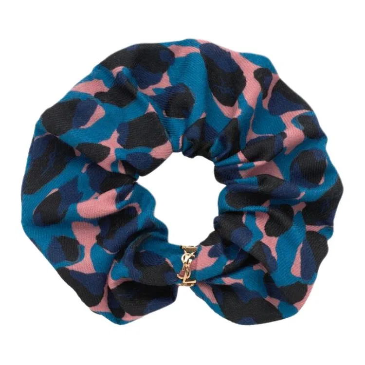 Резинка для волос SAINT LAURENT Wool Hair Ties синяя