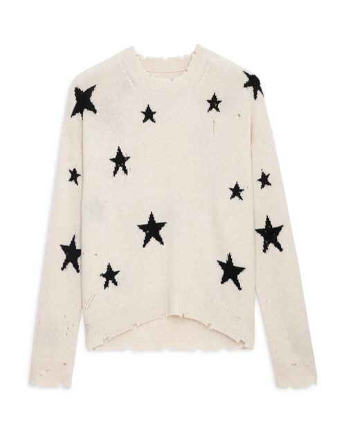 

Рваный кашемировый свитер унисекс Markus Zadig & Voltaire, цвет White