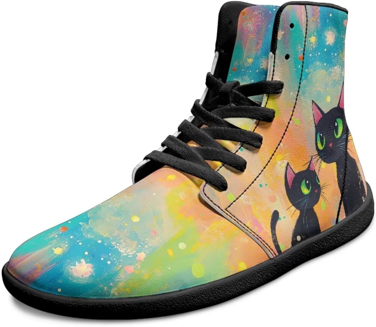 

Кроссовки Binienty унисекс для женщин и мужчин, минималистичные, Oil Painting Black Cat