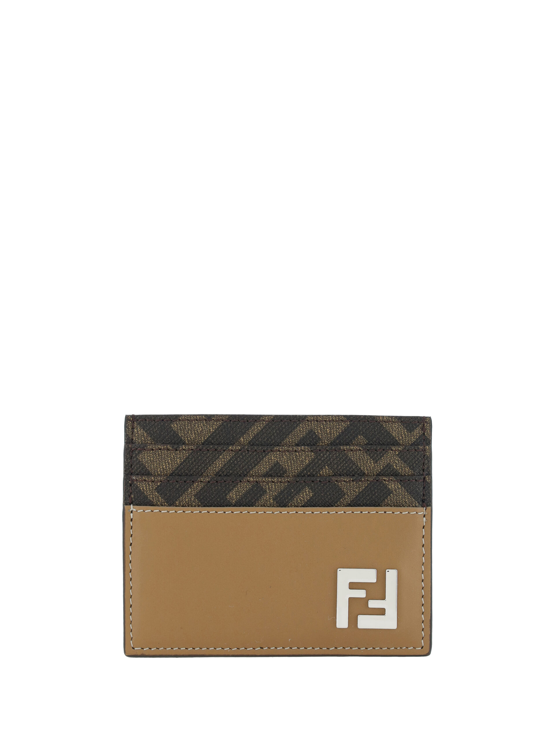 

Изысканная визитница из темно-коричневой кожи Fendi