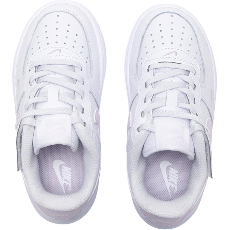 Nike Force 1 Low EasyOn устойчивые к истиранию низкие кроссовки для скейтбординга white детские — фото 3