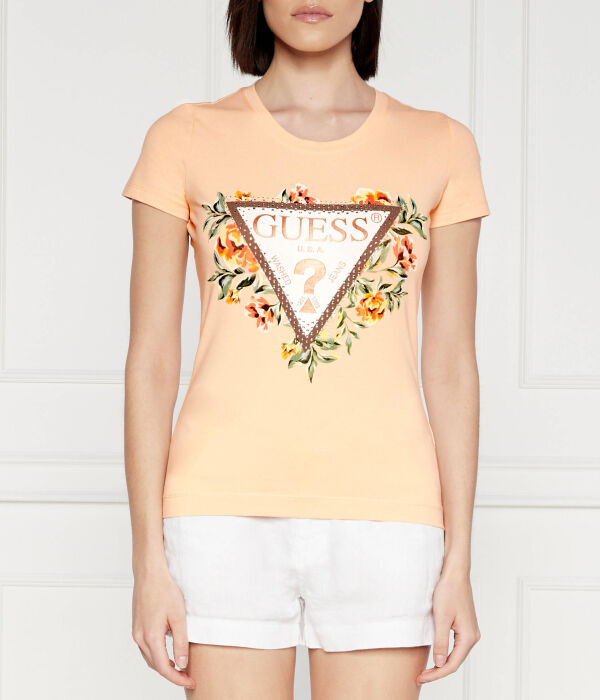 

Футболка с треугольными цветами Regular fit Guess Jeans, оранжевый