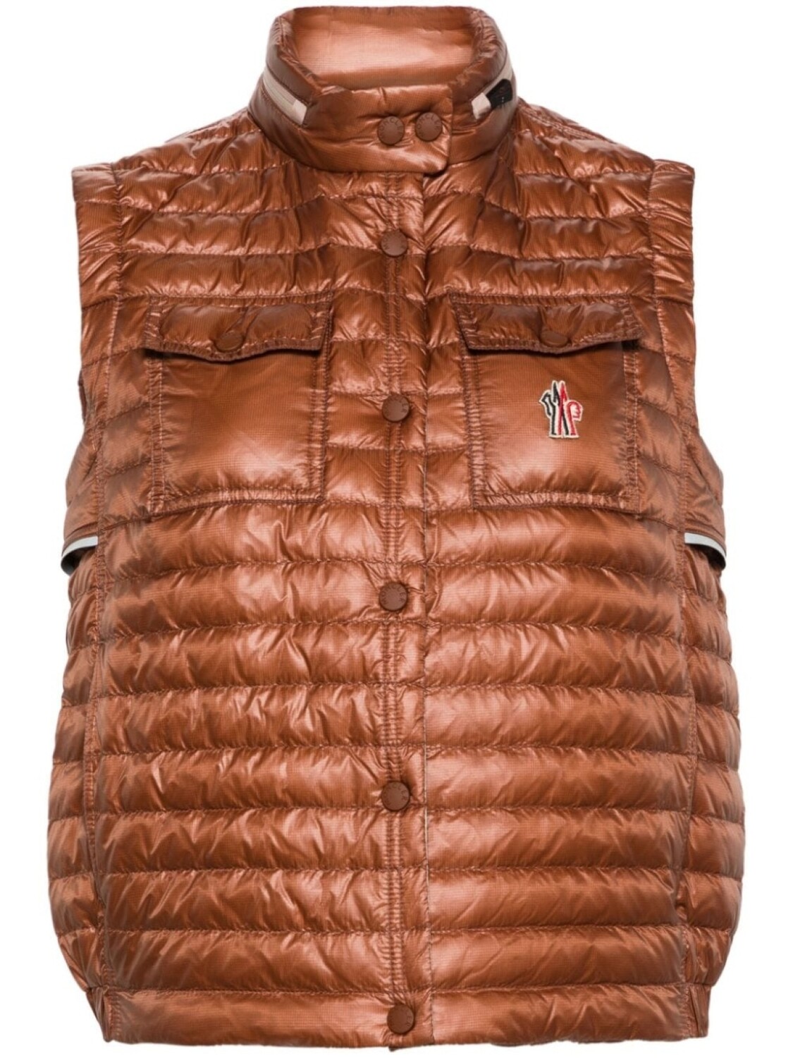 

Moncler Grenoble дутый жилет Gumiane, красный