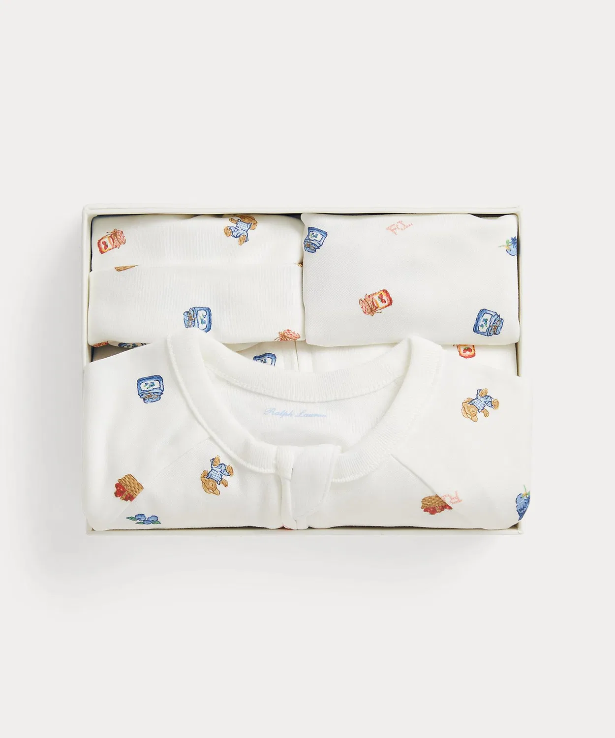 Комплект из 3 предметов Polo Bear, хлопок, розовый