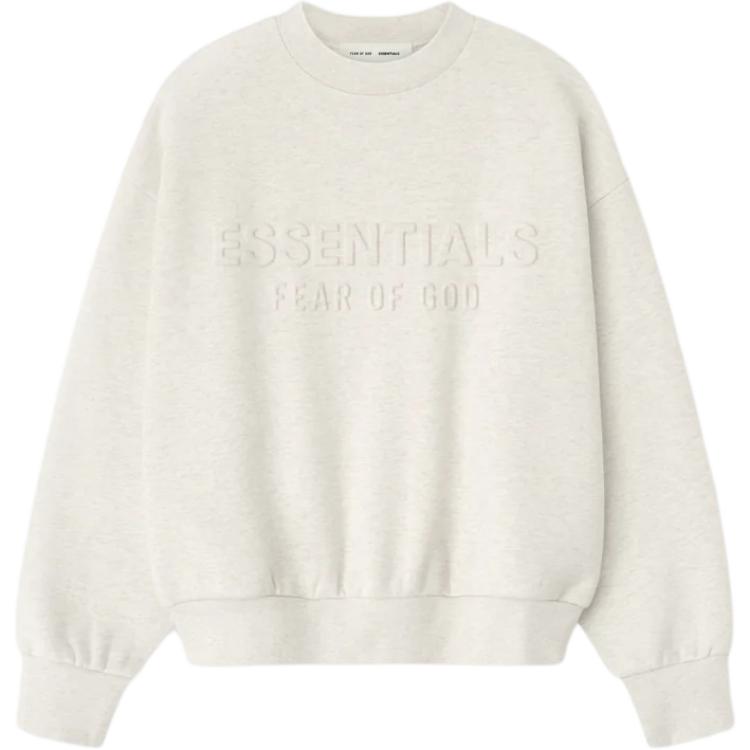 

Флисовая толстовка Fear Of God Essentials, oatmeal heather/светло-oat, Серый, Флисовая толстовка Fear Of God Essentials, oatmeal heather/светло-oat