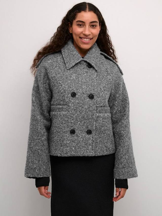 

Двубортное пальто от тори KAFFE, цвет Grey Melange