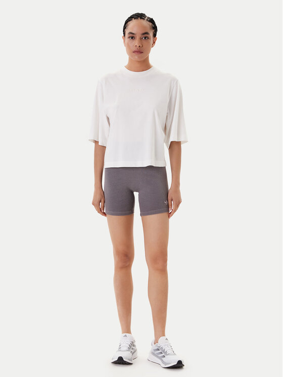 Велошорты slim fit Essentials Rib JW3592 Adidas, серый — фото 2
