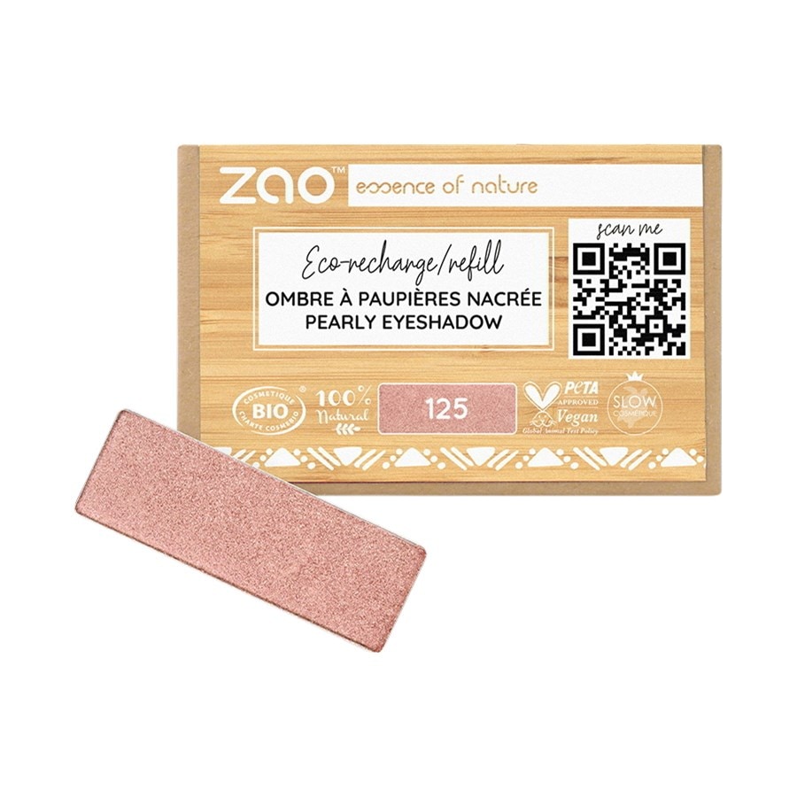 

Тени для век и праймер Zao Pearly Eyeshadow Refill, 125 Pearly Sunshiny Pink / 1,3 g