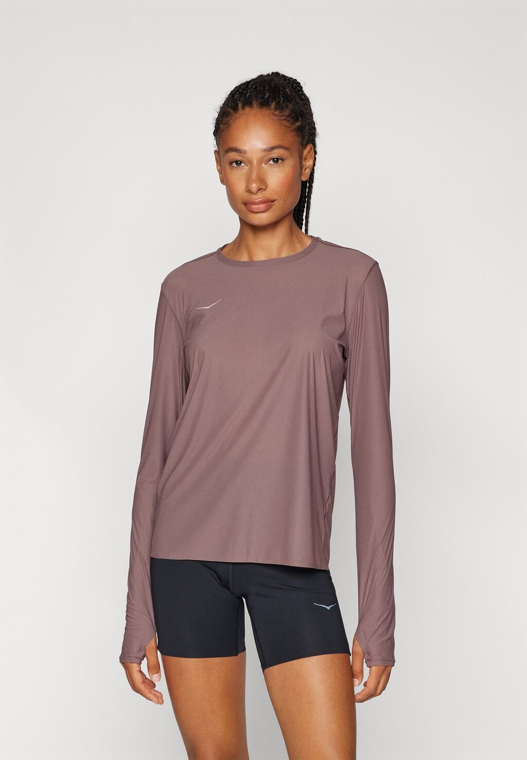 

Футболка с длинным рукавом AIROLITE RUN LONG SLEEVE HOKA, коричневый