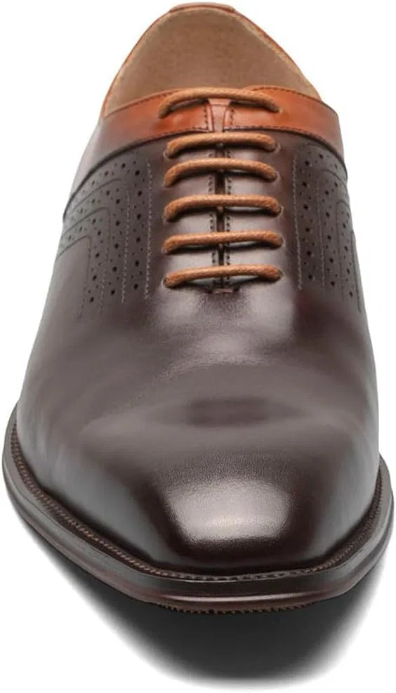 Мужские оксфордские туфли на шнуровке Stacy Adams Halloway Oxford, Brown Multi — фото 4