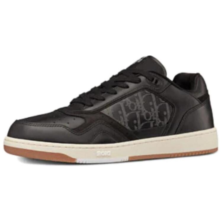 DIOR B27 Low ERL Black Smooth Calfskin And DIOR Oblique Galaxy Leather — фото 4