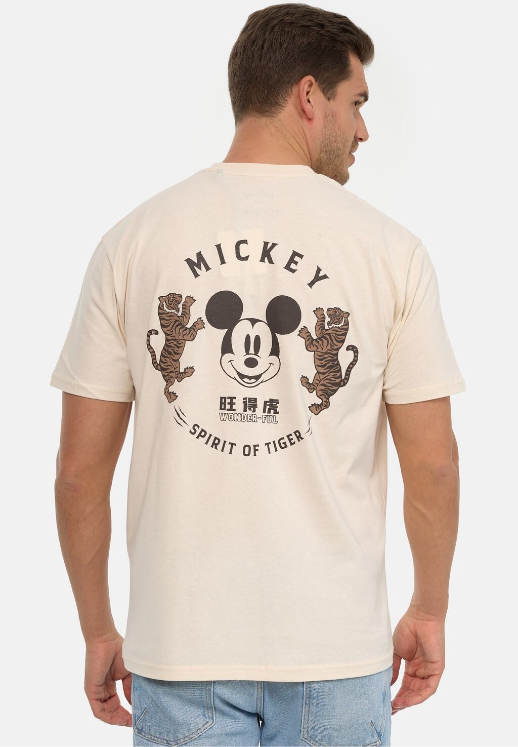 

Футболка с принтом DISNEY MICKEY MOUSE SPIRIT OF TIGER Re:Covered, цвет ecru
