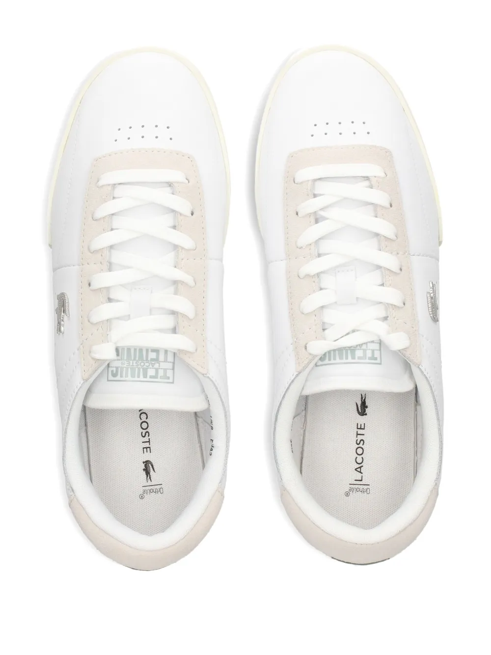 

Кожаные кроссовки Aura Lacoste, белый