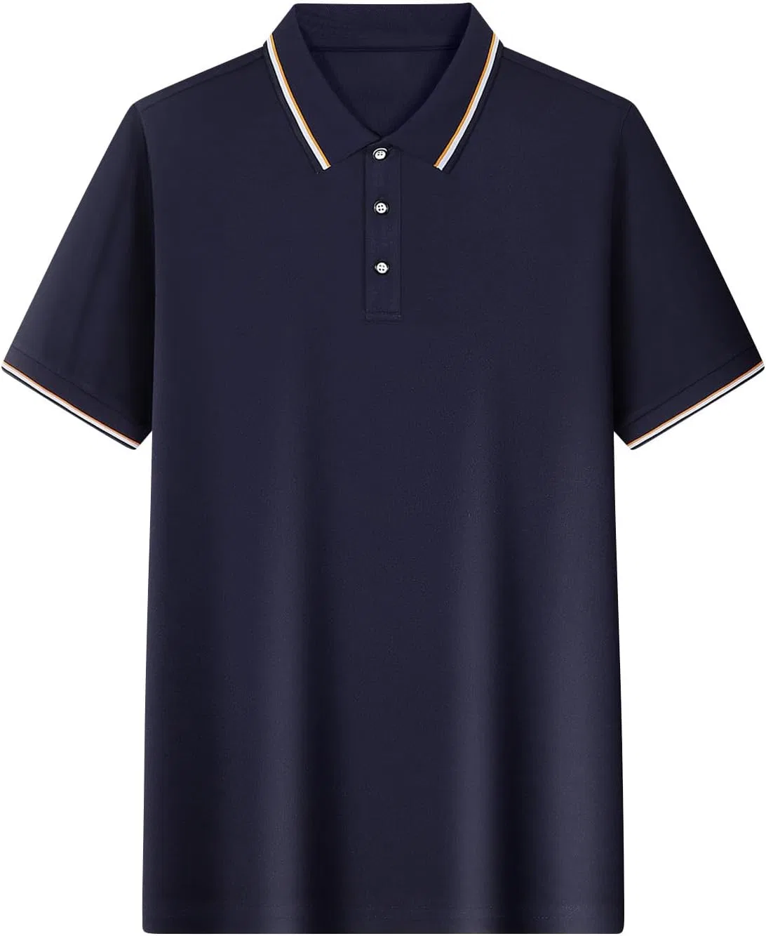 Мужская поло стильная для гольфа футболка топ летняя влагоотводящая атлетическая с коротким рукавом быстросохнущая поло футболка generic, темно-синий